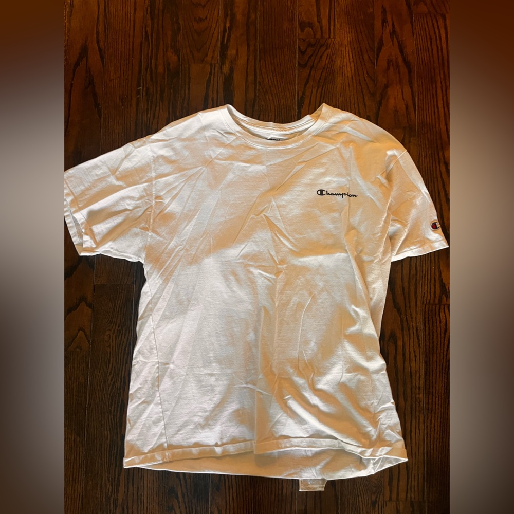 Champion White Short Sleeve Tee